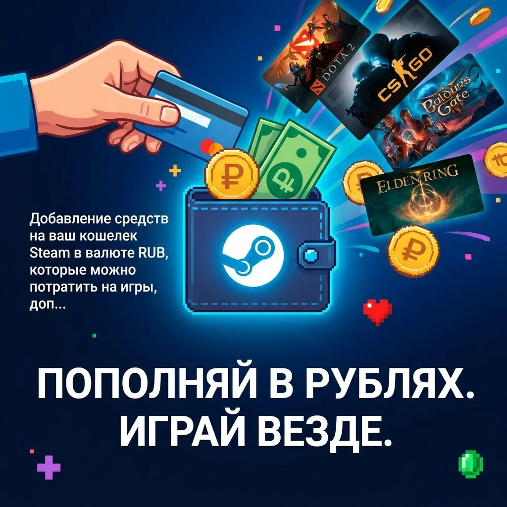 Пополнение Steam